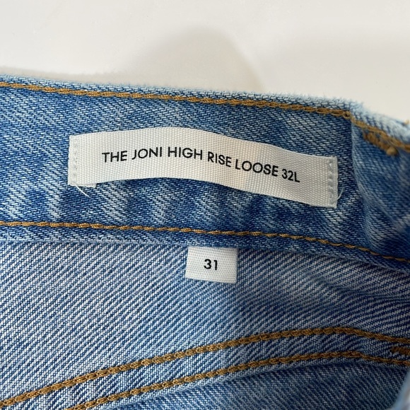 Aritzia Denim Forum Jeans Size 31 Long Joni High Rise Loose 32 Long EUC - Picture 5 of 16